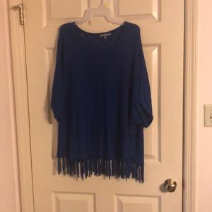 Royal blue knit sweater